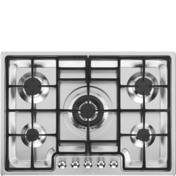 Ultra-Low Profile Stainless Steel 5 Burner Gas Hob