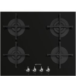 Black Classic 4 Burner Gas-On-Glass Hob