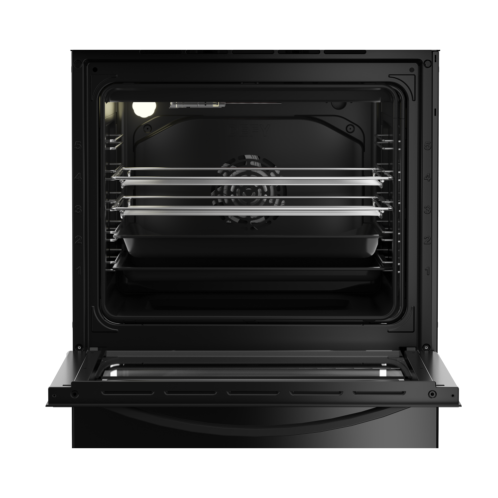 Defy 60cm Gas Electric Freestanding Stove Thermofan+ Black - DGS606 - Image 5