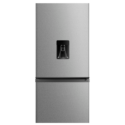 Midea 262L Bottom Mount Fridge Freezer with Water Dispenser | Silver