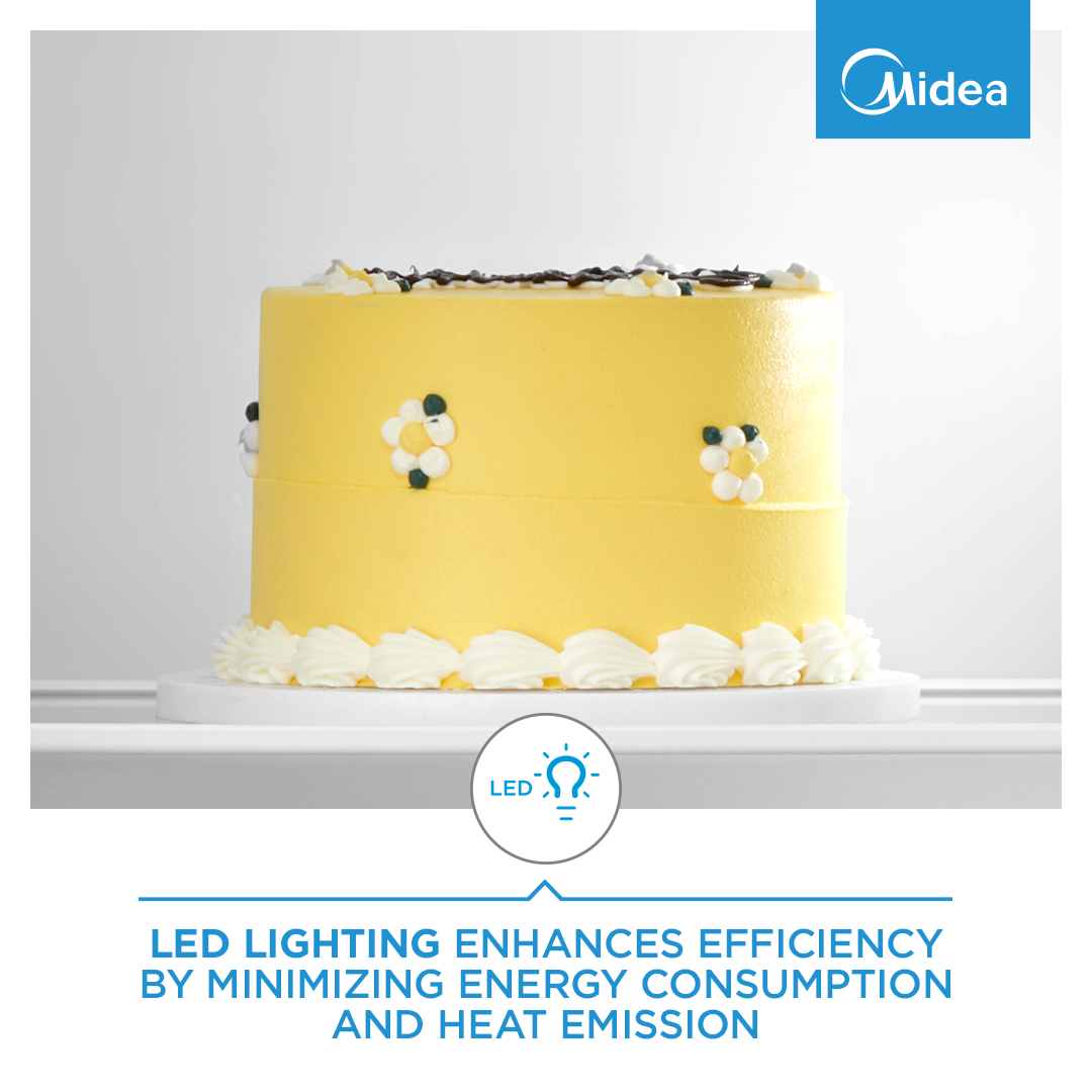 Midea 173L Top Mount Freezer | White - Image 2