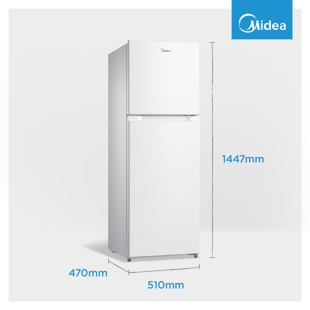 Midea 173L Top Mount Freezer | White - Image 4