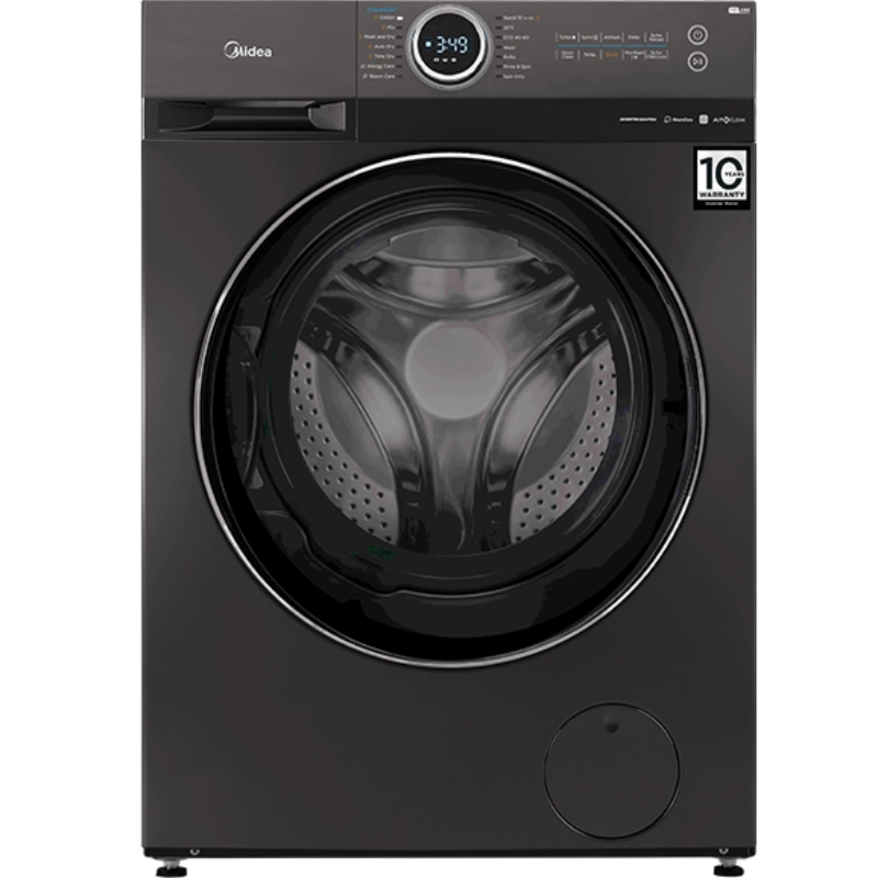 Midea 12kg Front Load Washing Machine – Titanium | Inverter Washer - Image 2