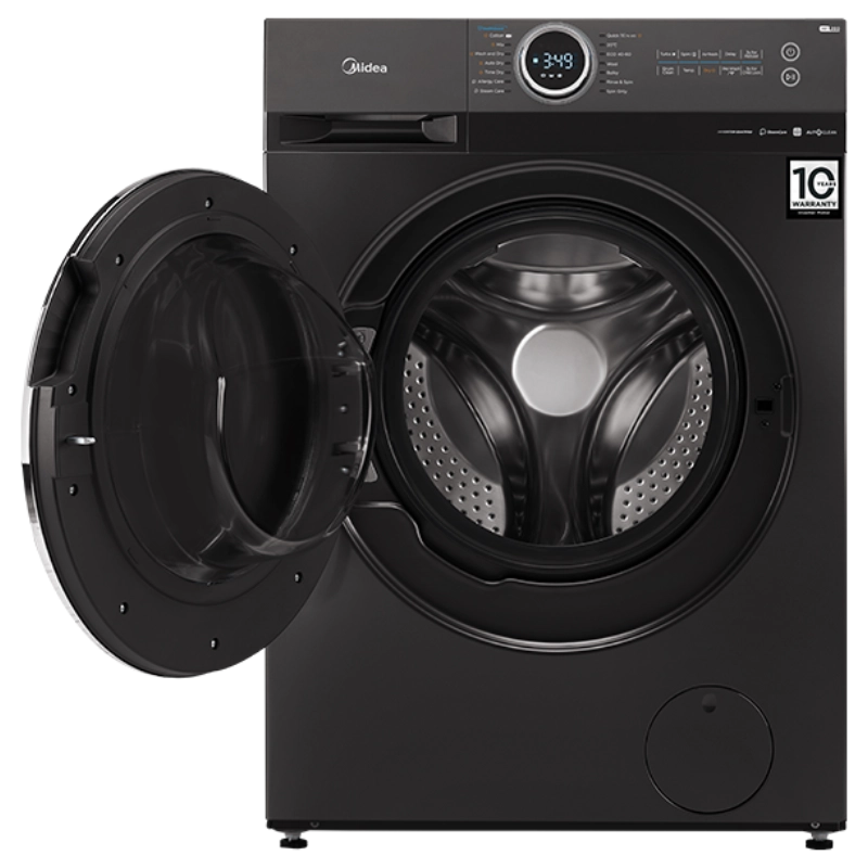 Midea 12kg Front Load Washing Machine – Titanium | Inverter Washer - Image 3