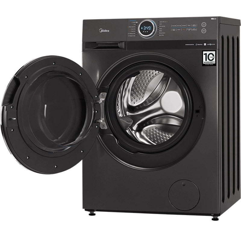Midea 12kg Front Load Washing Machine – Titanium | Inverter Washer - Image 4