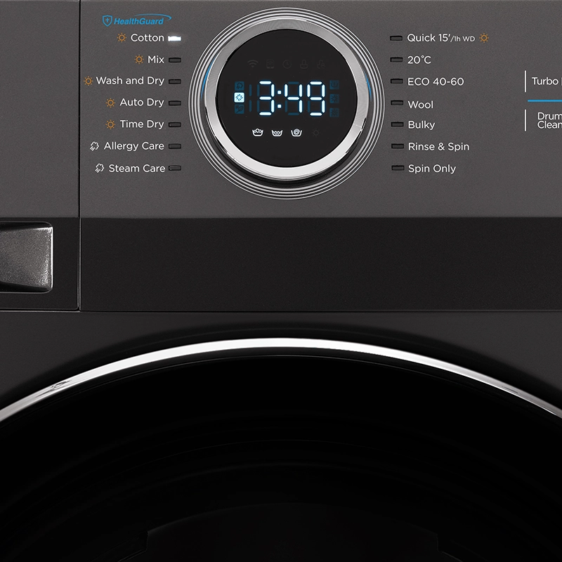 Midea 12kg Front Load Washing Machine – Titanium | Inverter Washer - Image 5