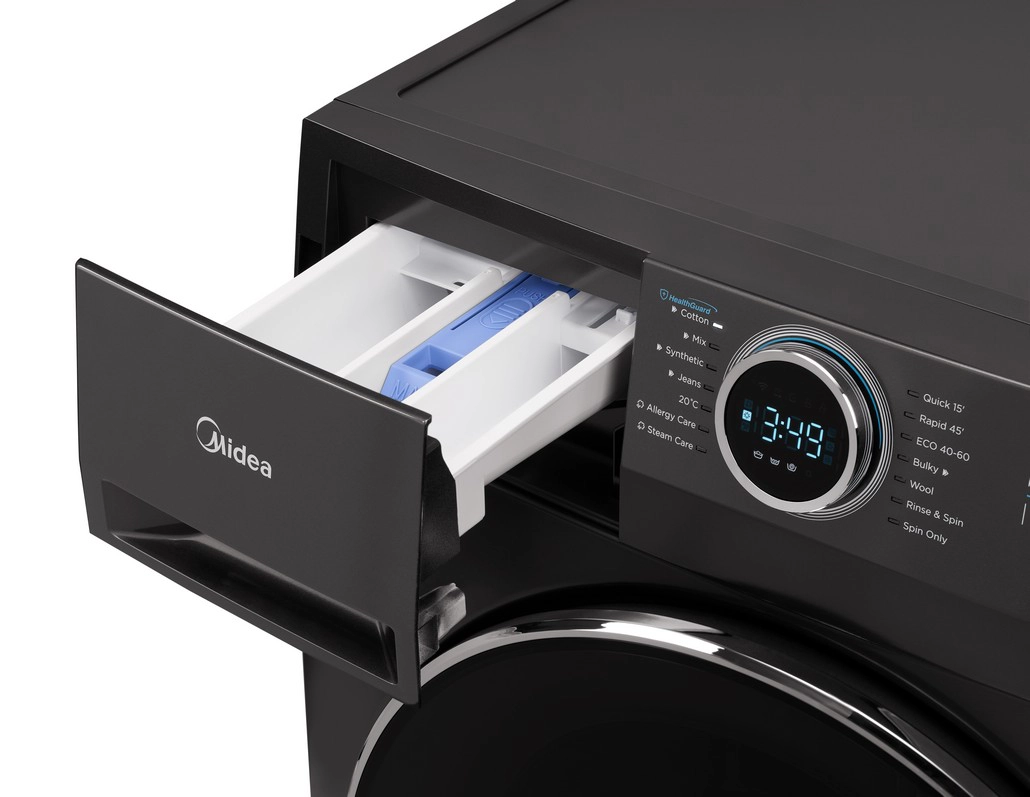 Midea 12kg Front Load Washing Machine – Titanium | Inverter Washer - Image 7