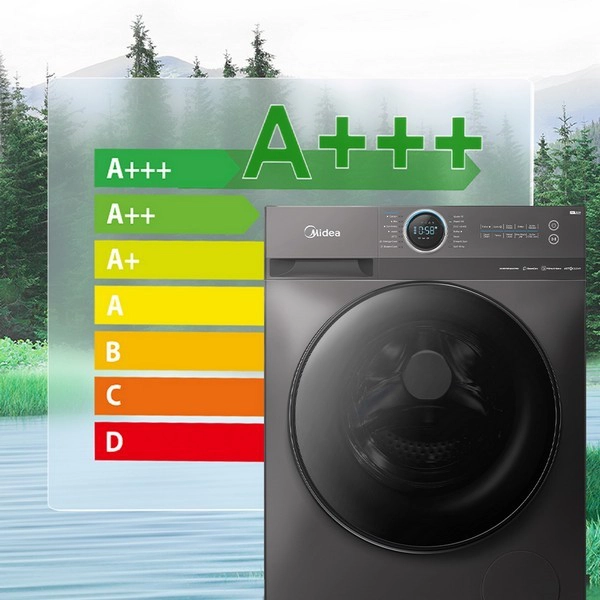 Midea 12kg Front Load Washing Machine – Titanium | Inverter Washer - Image 8