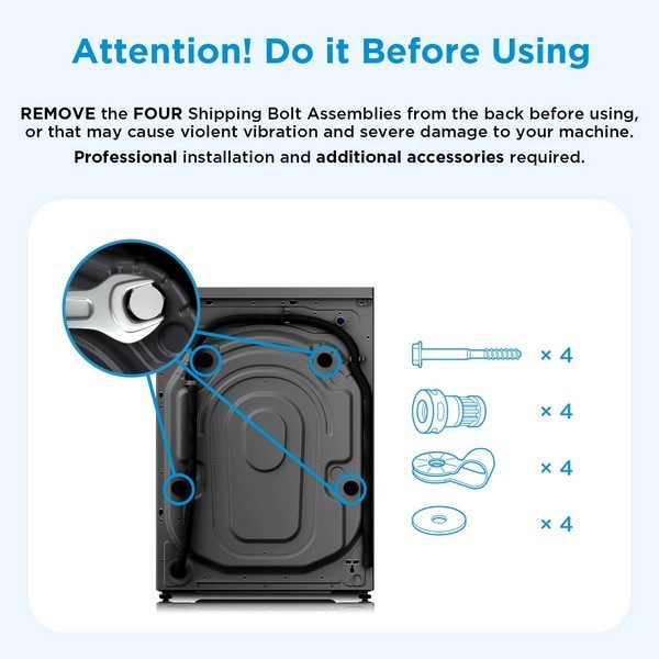 Midea 12kg Front Load Washing Machine – Titanium | Inverter Washer - Image 9