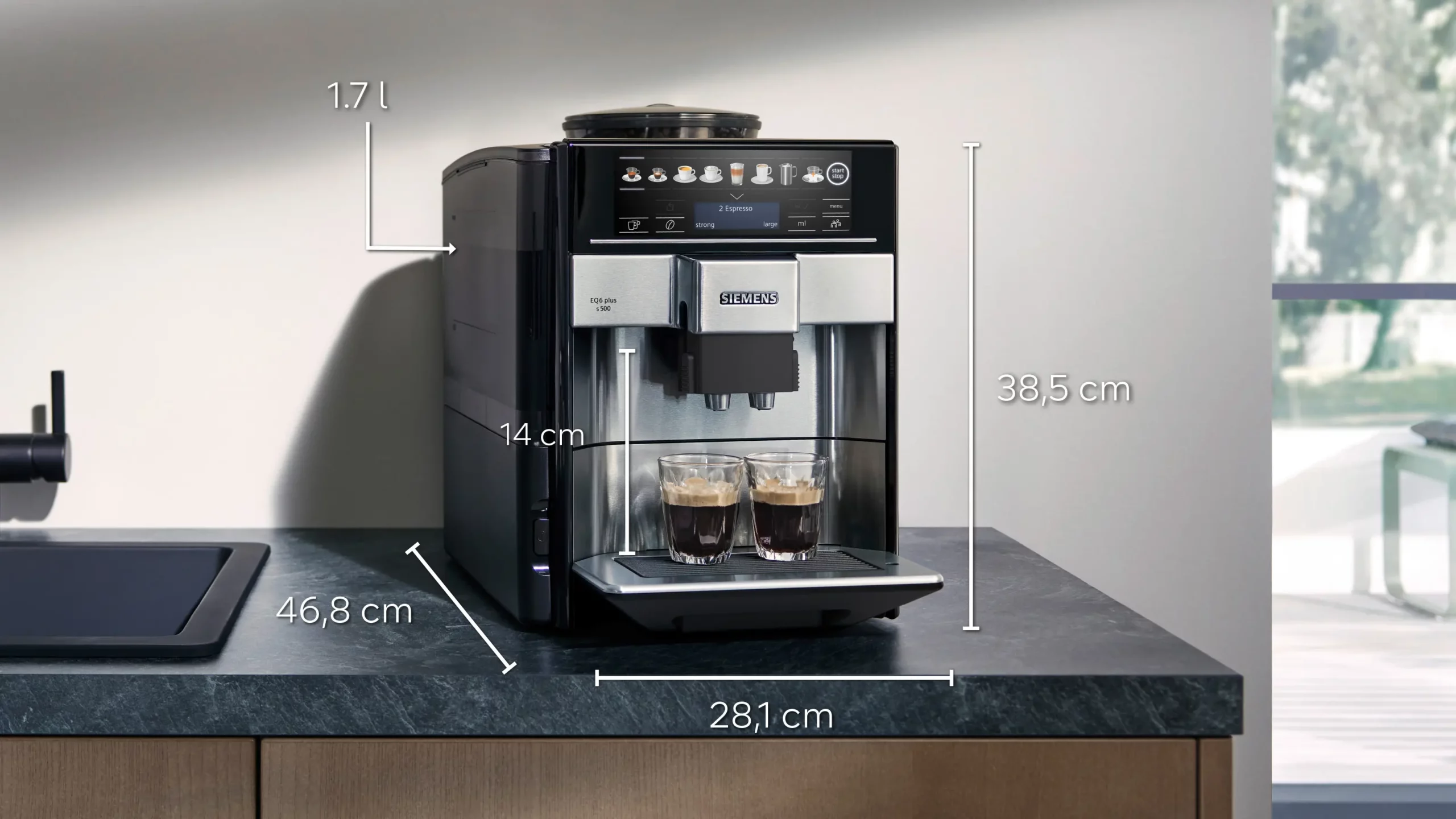 Siemens EQ6 Plus s500 Fully Automatic Coffee Machine – Morning Haze - Image 6