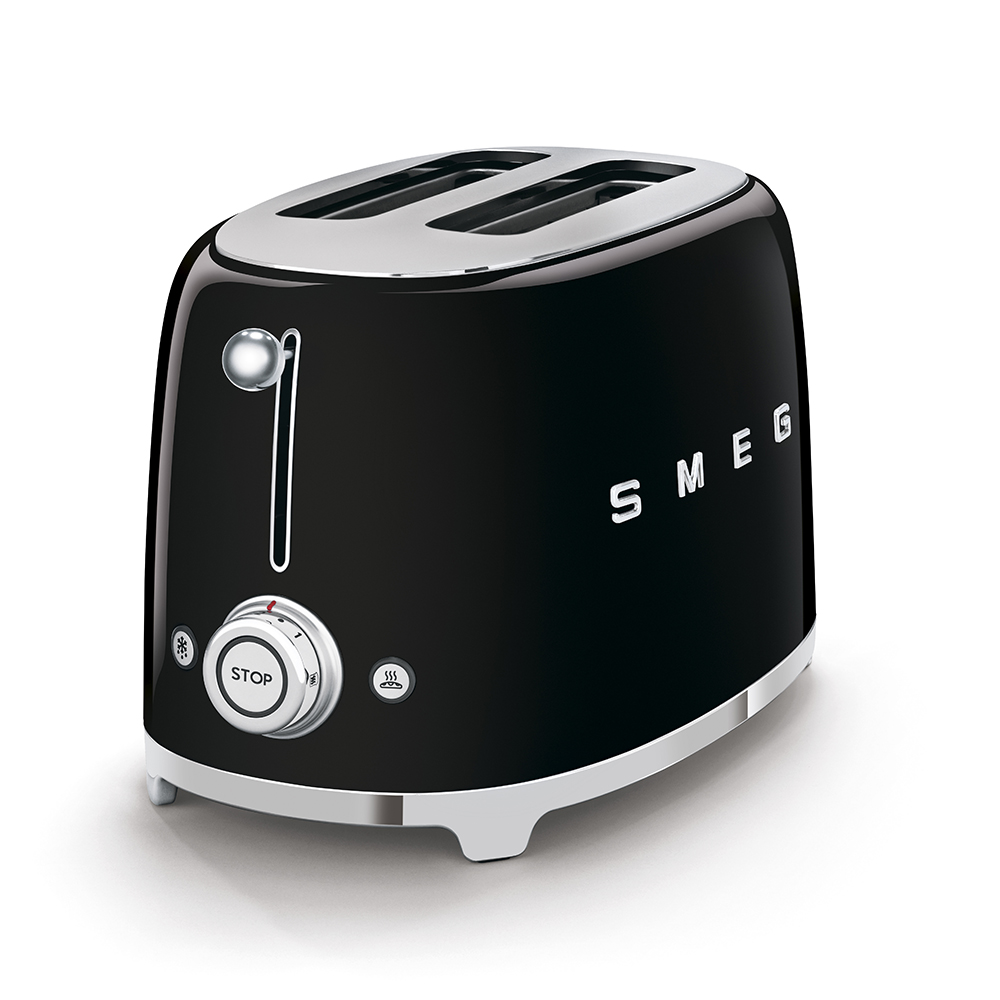 Smeg Retro Black 2 Slice Toaster - TSF01BLSA - Image 3