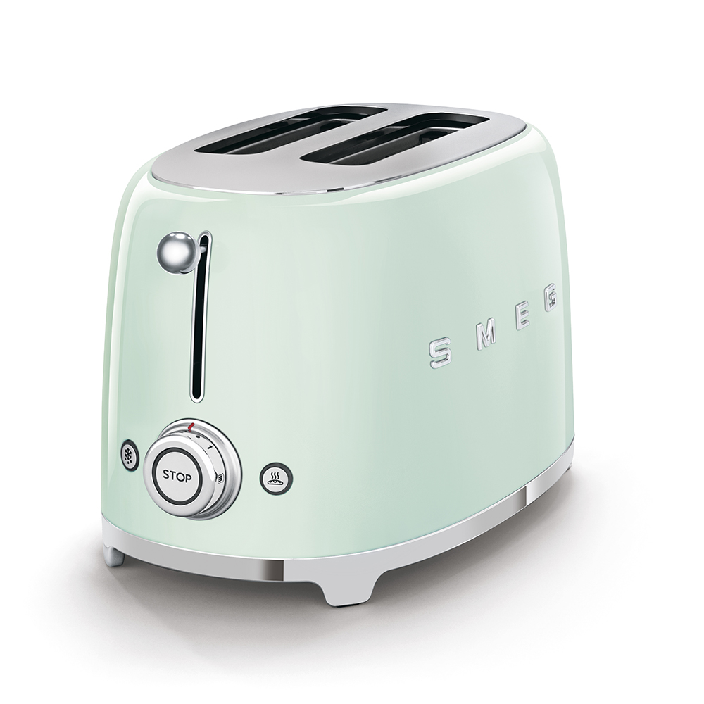 Smeg Retro Pastel Green 2 Slice Toaster - TSF01PGSA - Image 2