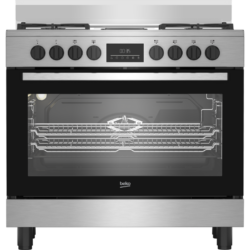 Beko BGM 21225 EX Dual-Fuel Cooker | 90 cm Freestanding Multifunction Oven