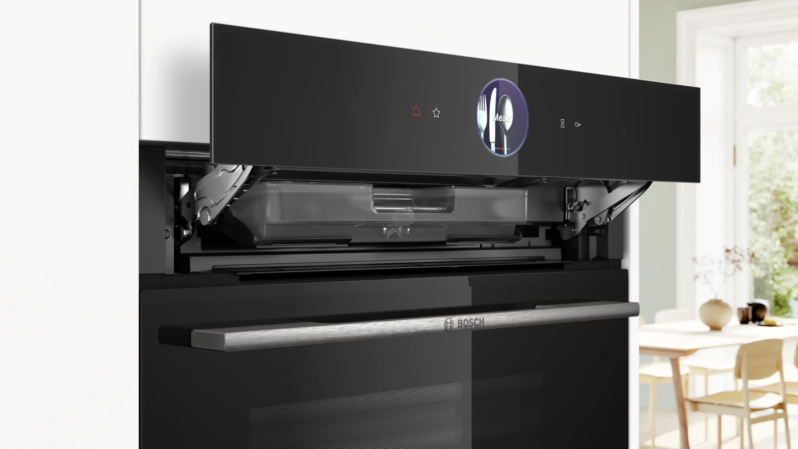 Bosch HSG7361B1 Series 8 Built-In Steam Oven | 71L Black Oven - Image 3