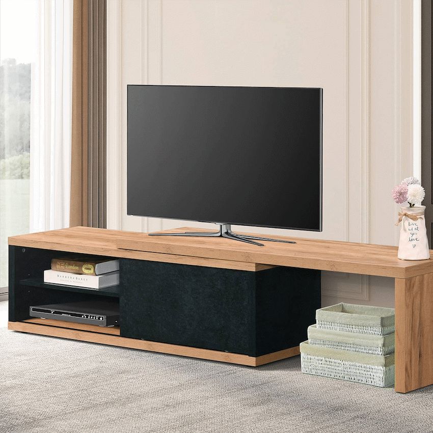 Everfurn Extendable TV Stand | Modern Adjustable Entertainment Unit - Image 3