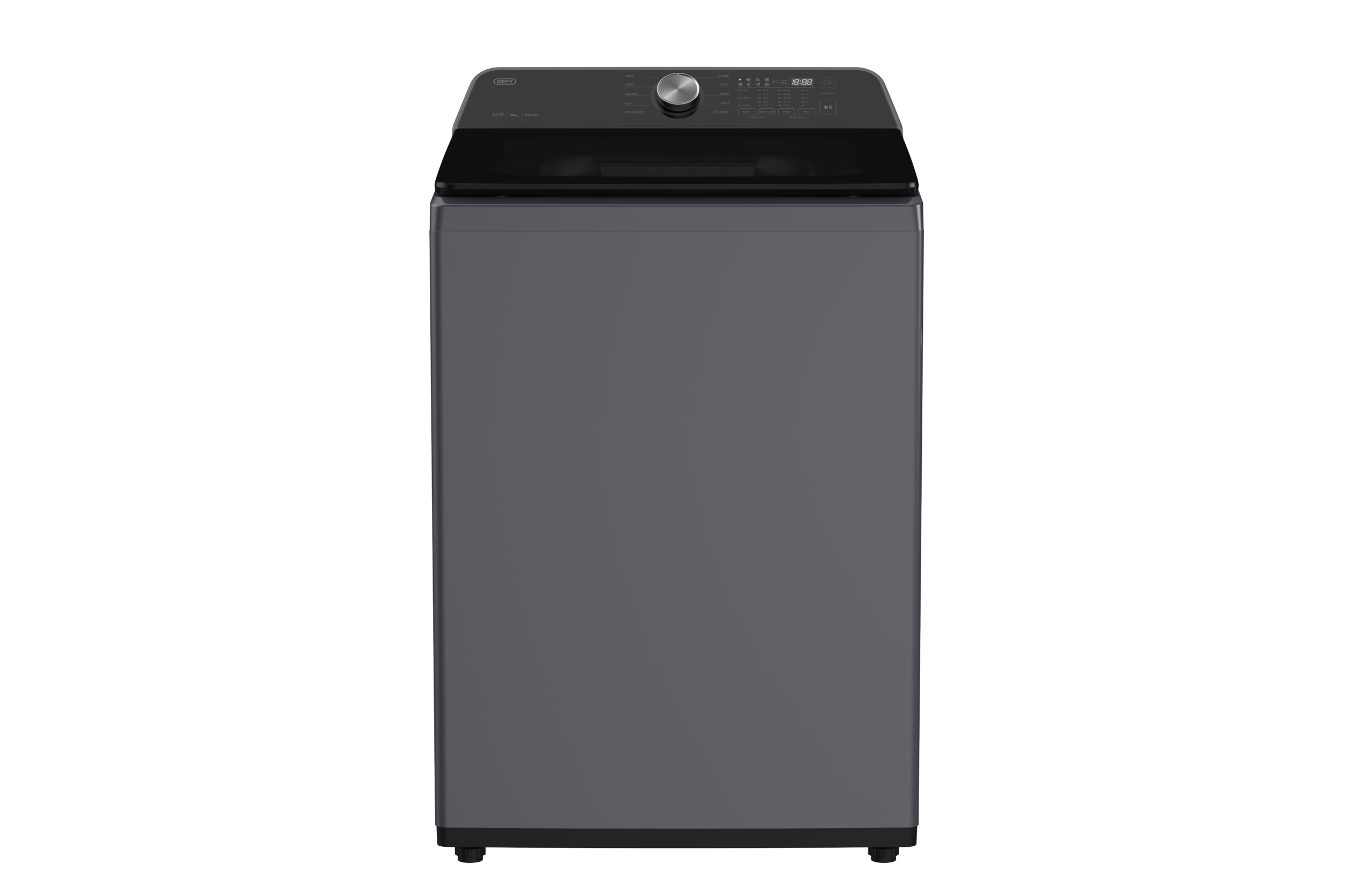 Defy DTL200 20kg Top Loader Washing Machine Dark Grey - Image 5