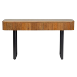 FourCorners Home Dylan Server | Solid Mango Wood Server with 2 Drawers